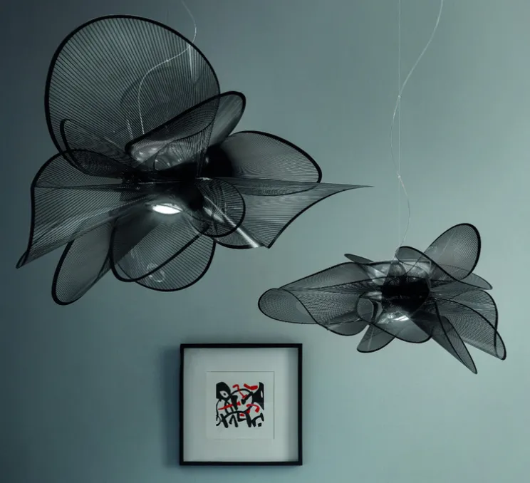 Suspension, La belle étoile L, noir, LED, 3000K, 4300lm Ø90cm, H55cm - SLAMP