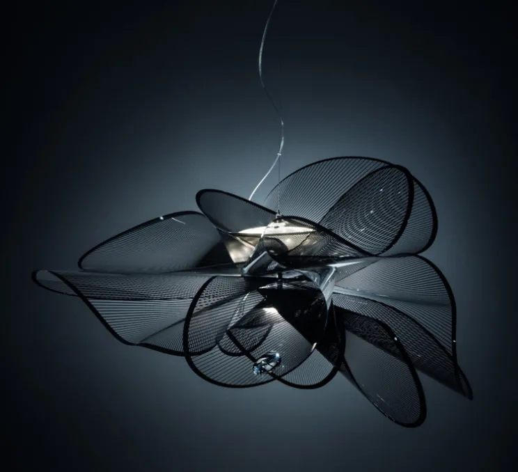 Suspension, La belle étoile L, noir, LED, 3000K, 4300lm Ø90cm, H55cm - SLAMP