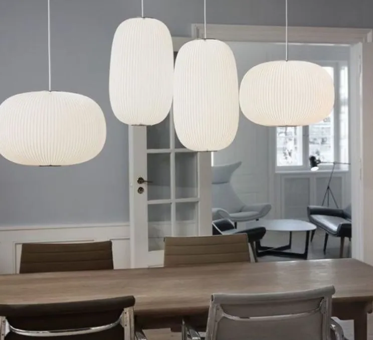 Suspension, Lamella 3, blanc, or, LED, 800lm, Ø33cm, H29cm - Le Klint