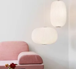 Suspension, Lamella 1, blanc, or, LED, Ø46cm, H33cm - Le Klint