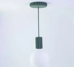 Suspension, Lana, vert, Ø5,4cm, H9,5cm - Alucyne