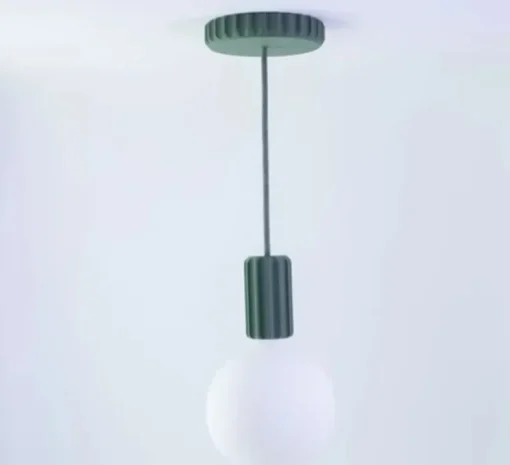 Suspension, Lana, vert, Ø5,4cm, H9,5cm - Alucyne