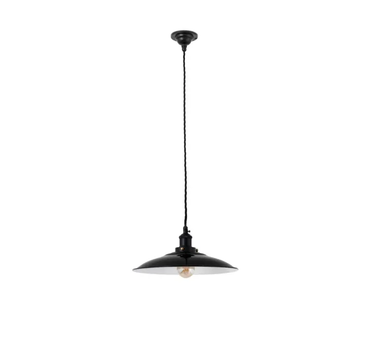 Suspension, Lang, noir, Ø34,5cm, H165cm - Faro