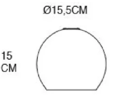 Suspension, Large Check, Crystal Rowan 15,5, transparent, argent, Ø15cm, H15cm - Ebb and Flow