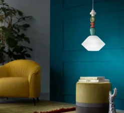 Suspension, Lariat 56, blanc, Ø31cm, H56cm - Ferroluce