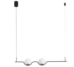 Suspension, LE VITA , noir, LED, 2700K, 1200lm, L103cm, H18cm - FARO