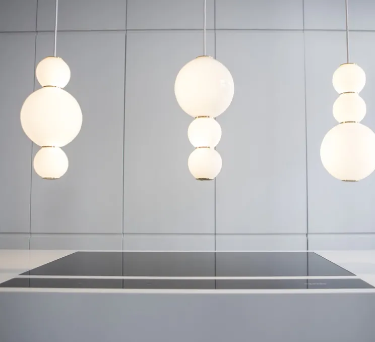 Suspension, LED, 1180 lm, 2700 K, C, Pearls , blanc, or, Ø18cm, H36cm - Formagenda