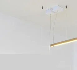 Suspension, LED40, noyer, 2700K, L70cm - TUNTO