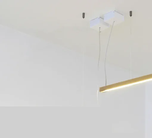 Suspension, LED40, noyer, 2700K, L70cm - TUNTO