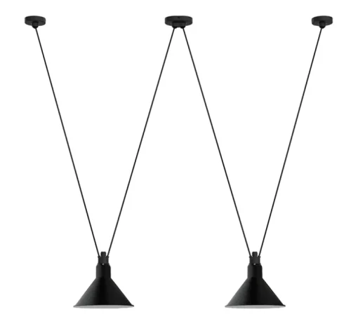Suspension, Les Acrobates de Gras N°324, noir, Ø26cm, H21,6cm - DCW éditions Paris