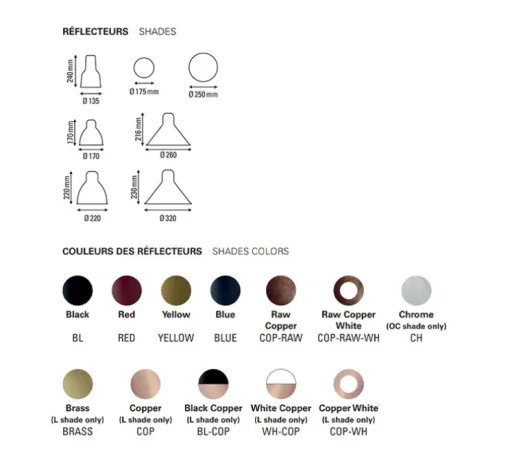 Suspension, Les Acrobates de Gras N°324, noir, Ø26cm, H21,6cm - DCW éditions Paris