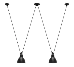 Suspension, Les Acrobates de Gras N°324, noir/intérieur blanc, Ø17cm, H17cm - DCW éditions Paris