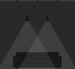 Suspension, Les Acrobates de Gras N°324, noir/intérieur blanc, Ø17cm, H17cm - DCW éditions Paris