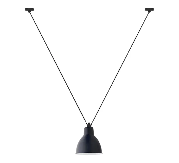 Suspension, Les Acrobates de Gras N°323 XL, bleu/intérieur blanc, Ø22cm, H22cm - DCW éditions Paris