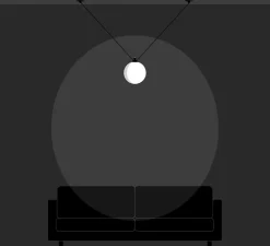 Suspension, Les Acrobates de Gras N°323, opalin, Ø25cm, H25cm - DCW éditions Paris