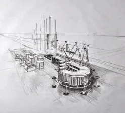 Suspension, Les Acrobates de Gras N°324, rouge/intérieur blanc, Ø26cm, H21,6cm - DCW éditions Paris