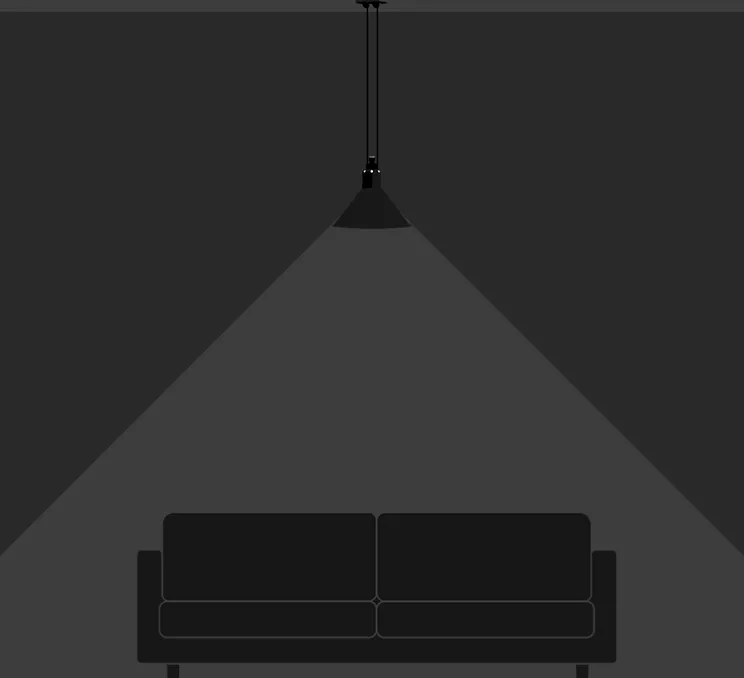 Suspension, Les Acrobates de Gras N°322, noir/intérieur blanc, Ø32cm, H23cm - DCW éditions Paris