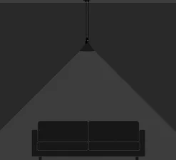 Suspension, Les Acrobates de Gras N°322, noir/intérieur cuivre, Ø26cm, H21,6cm - DCW éditions Paris