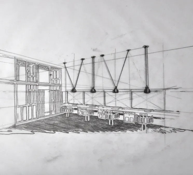 Suspension, Les Acrobates de Gras N°322, noir/intérieur cuivre, Ø26cm, H21,6cm - DCW éditions Paris