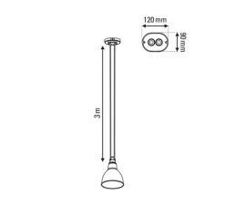 Suspension, Les Acrobates de Gras N°322, noir/intérieur cuivre, Ø26cm, H21,6cm - DCW éditions Paris