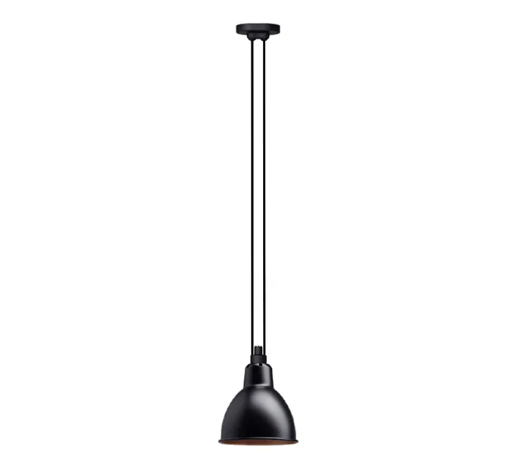 Suspension, Les Acrobates de Gras N°322, noir/intérieur cuivre, Ø17cm, H17cm - DCW éditions Paris
