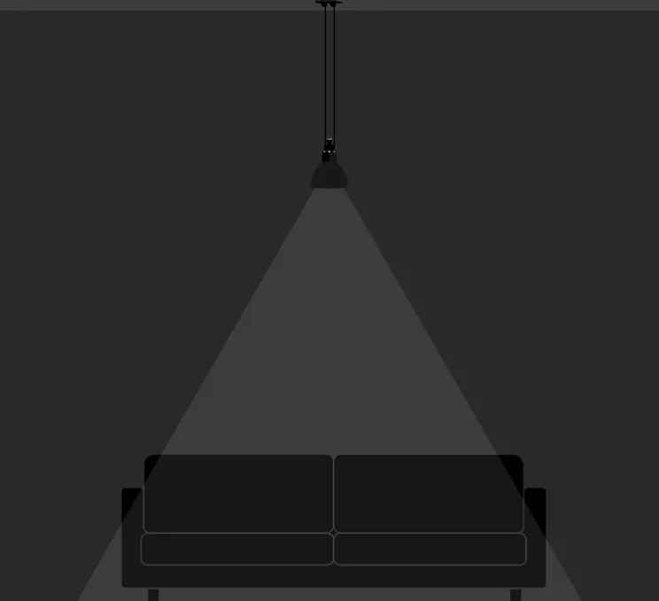 Suspension, Les Acrobates de Gras N°322, noir/intérieur cuivre, Ø17cm, H17cm - DCW éditions Paris