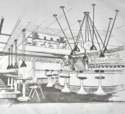 Suspension, Les Acrobates de Gras N°322, noir/intérieur cuivre, Ø17cm, H17cm - DCW éditions Paris