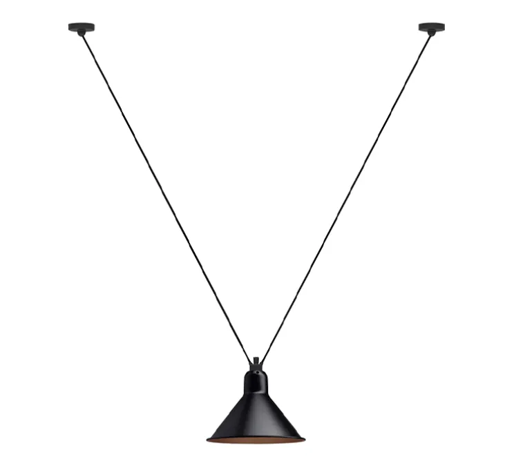Suspension, Les Acrobates de Gras N°323, noir/intérieur cuivre, Ø26cm, H21,6cm - DCW éditions Paris
