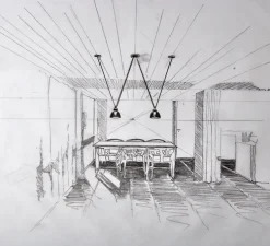 Suspension, Les Acrobates de Gras N°323, noir/intérieur cuivre, Ø26cm, H21,6cm - DCW éditions Paris