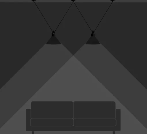 Suspension, Les Acrobates de Gras N°324, noir/intérieur blanc, Ø32cm, H23cm - DCW éditions Paris