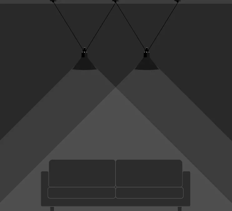 Suspension, Les Acrobates de Gras N°324, noir/intérieur blanc, Ø32cm, H23cm - DCW éditions Paris