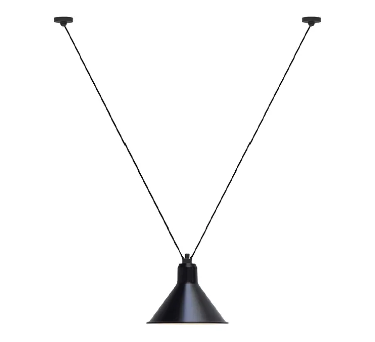 Suspension, Les Acrobates de Gras N°323, noir/intérieur blanc, Ø32cm, H23cm - DCW éditions Paris