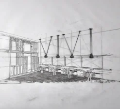 Suspension, Les Acrobates de Gras N°323, noir/intérieur blanc, Ø32cm, H23cm - DCW éditions Paris