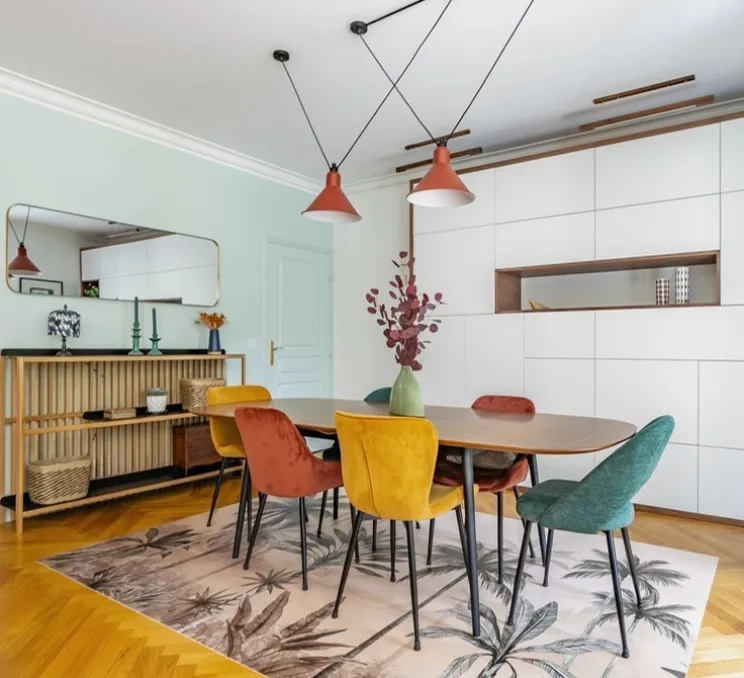 Suspension, Les Acrobates de Gras N°323 XL, rouge/intérieur blanc, Ø32cm, H23cm - DCW éditions Paris