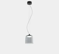Suspension, Levels, 1 Body, fumé, LED, dim, 2700-3000-4000K, 1255 lm, Ø22cm, H27cm - LEDS C4