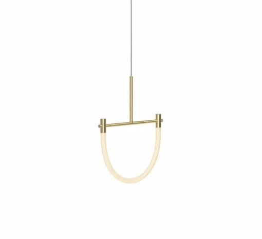 Suspension, Levity Arc80, laiton, LED, 2320K, 590 lm, L40cm, H57cm - Graypants