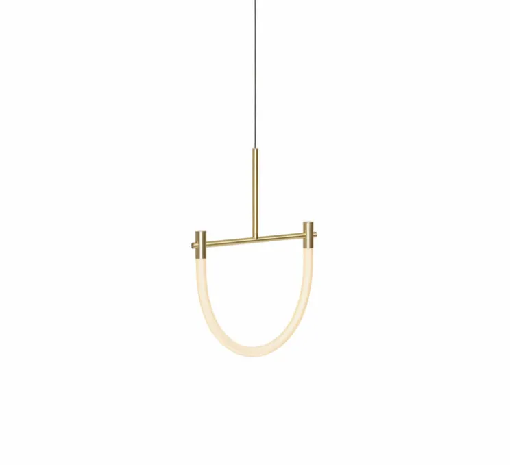 Suspension, Levity Arc80, laiton, LED, 2320K, 590 lm, L40cm, H57cm - Graypants