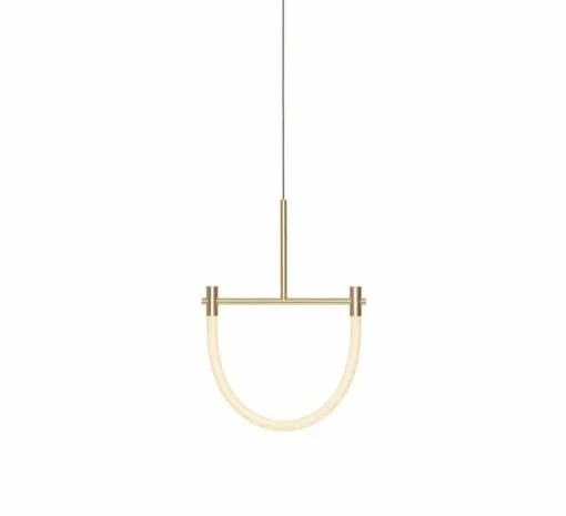 Suspension, Levity Arc80, laiton, LED, 2320K, 590 lm, L40cm, H57cm - Graypants