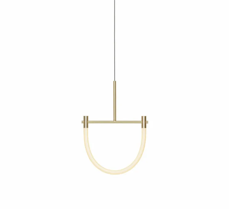 Suspension, Levity Arc80, laiton, LED, 2320K, 590 lm, L40cm, H57cm - Graypants