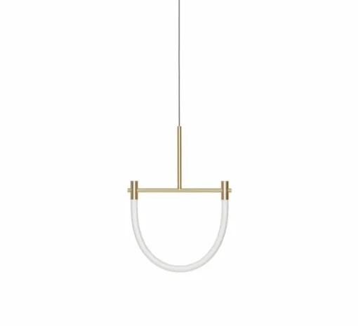 Suspension, Levity Arc80, laiton, LED, 2320K, 590 lm, L40cm, H57cm - Graypants