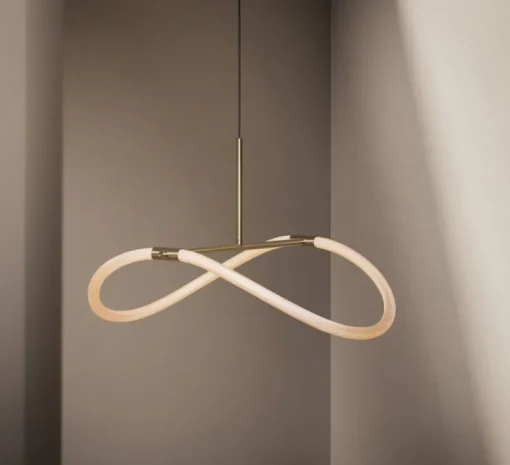 Suspension, Levity Halo 180, laiton, LED, dim, 2450K, 2500 lm, Ø60cm, H36cm - Graypants