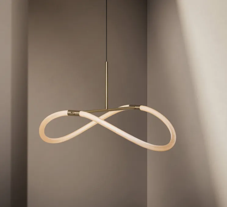 Suspension, Levity Halo 180, laiton, LED, dim, 2450K, 2500 lm, Ø60cm, H36cm - Graypants