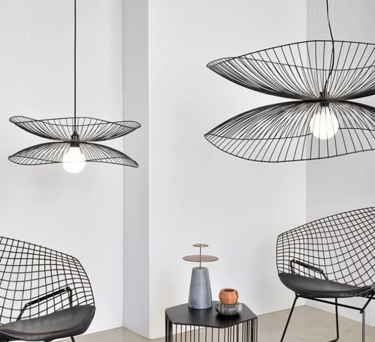 Suspension, Libellule S, noir, LED, Ø56cm, H20cm - Forestier