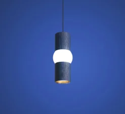 Suspension, Lightbone S, bleu, LED, Ø7,6cm, H24cm - Oblure
