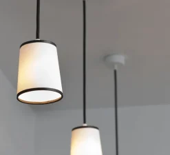 Suspension, Lightbook, blanc, noir, H12cm - Designheure