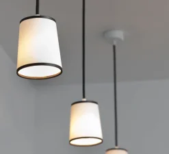 Suspension, Lightbook, blanc, noir, H12cm - Designheure