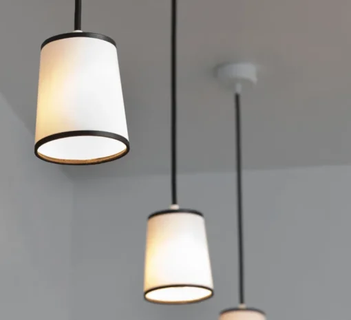 Suspension, Lightbook, blanc, noir, H12cm - Designheure