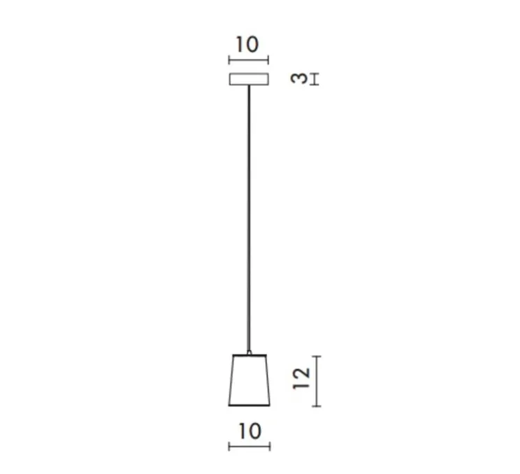 Suspension, Lightbook, blanc, noir, H12cm - Designheure