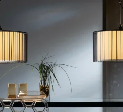 Suspension, LINDA, noir, Ø50cm, H137cm - Faro