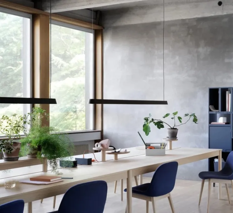 Suspension, Linear, noir, LED, 3000K, 1060lm, L87,2cm, H5,4cm - Muuto